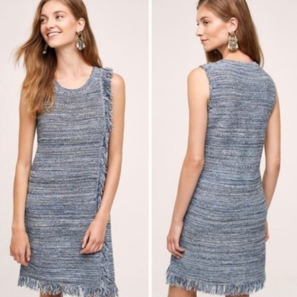 Anthropologie Holding Horses Fringed Sweater Dress